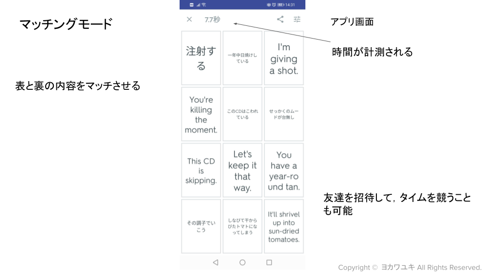 単語学習に使えるツール Quizlet オリジナルの単語カードを作ってテスト 無料だよ ヨカワユキ が 英語学習 の話をするブログ